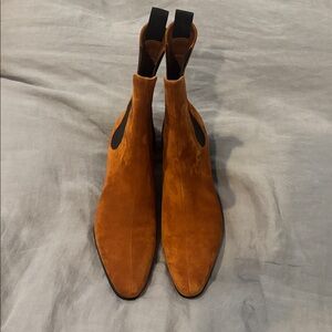 Khaite Suede ankle bootie